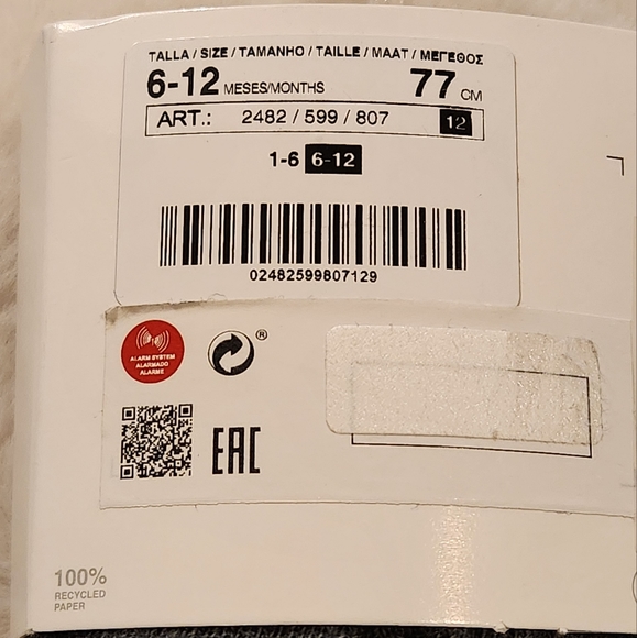 Zara Mini Tights Grey 6-12 months New With Tag - Picture 4 of 10